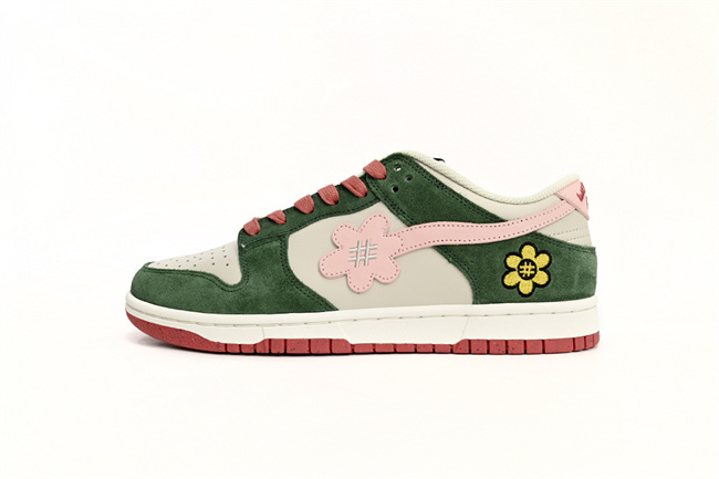 Men's Dunk Low WTPS 1124-93-061 WTP"MOSS" Solar Powder Shoes 0330